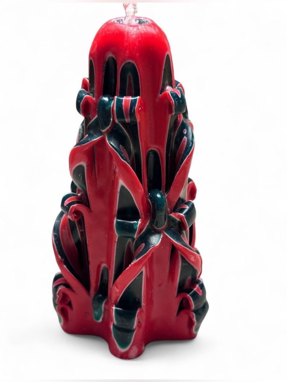 Waterfall carved art holiday candle